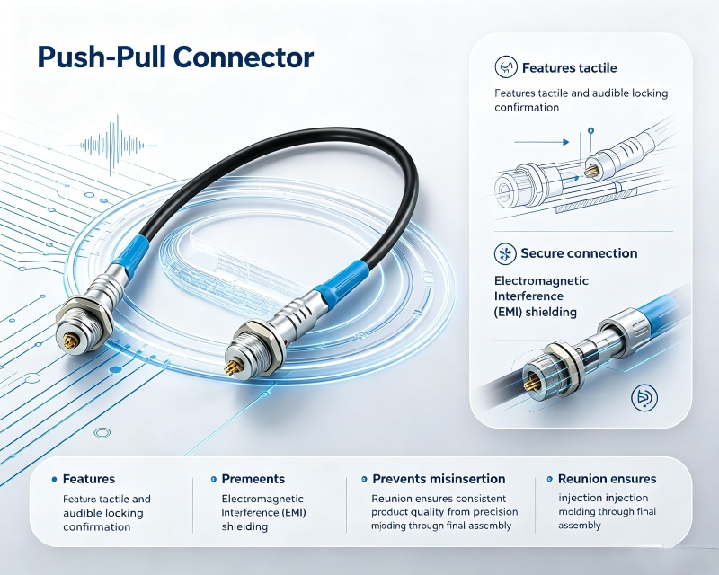 Choisir des connecteurs push-pull pour les dispositifs médicaux : facteurs clés à prendre en compte Choisir des connecteurs push-pull pour les dispositifs médicaux : facteurs clés à prendre en compte